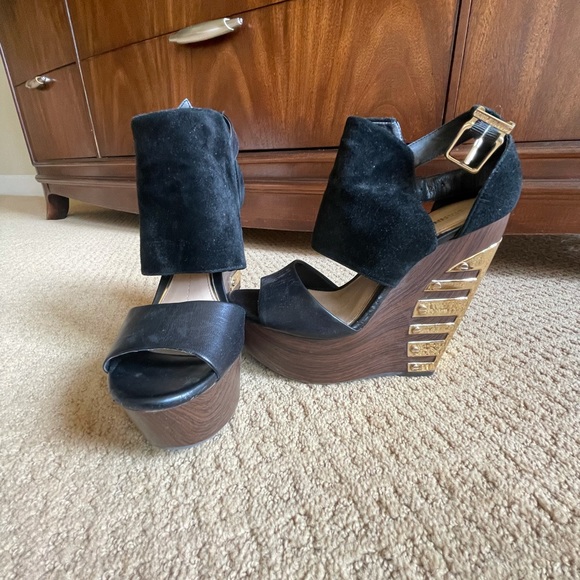 Gianni Binni High Wedge Heels - Picture 1 of 4